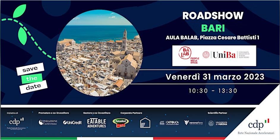 A Bari il roadshow dell’acceleratore FoodSeed di Cassa Depositi e Prestiti