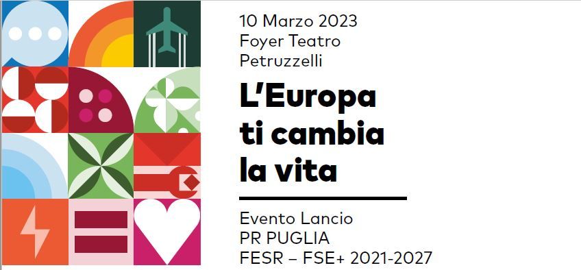 L'Europa ti cambia la vita: annunciata la presentazione dei nuovi fondi europei per la Puglia. Diretta sulla pagina Facebook della Regione