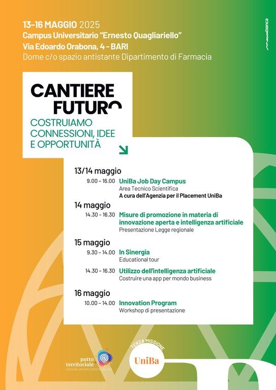 Il 14 maggio per “Cantiere Futuro”, la presentazione della legge regionale su Open Innovation e Intelligenza Artificiale