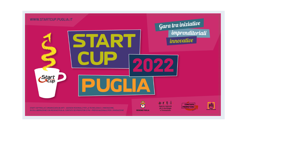 Presentation of the 15th edition of the Start Cup Puglia. Thursday 14 July 2022 at 3 pm -5 pm online on Zoom.us