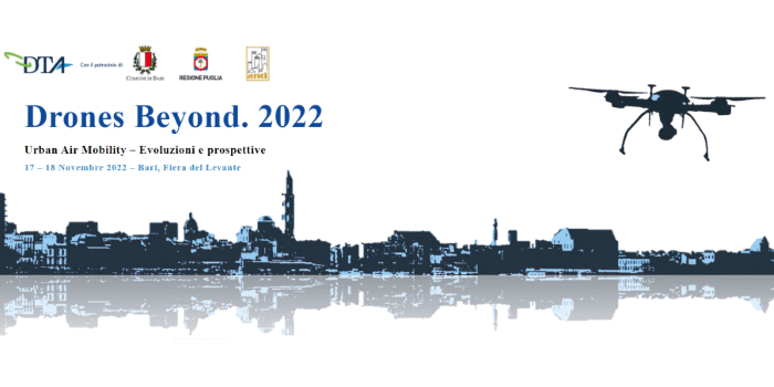 A Bari il 17 e 18 novembre il Drones Beyond 2022. Ecco come registrarsi e partecipare