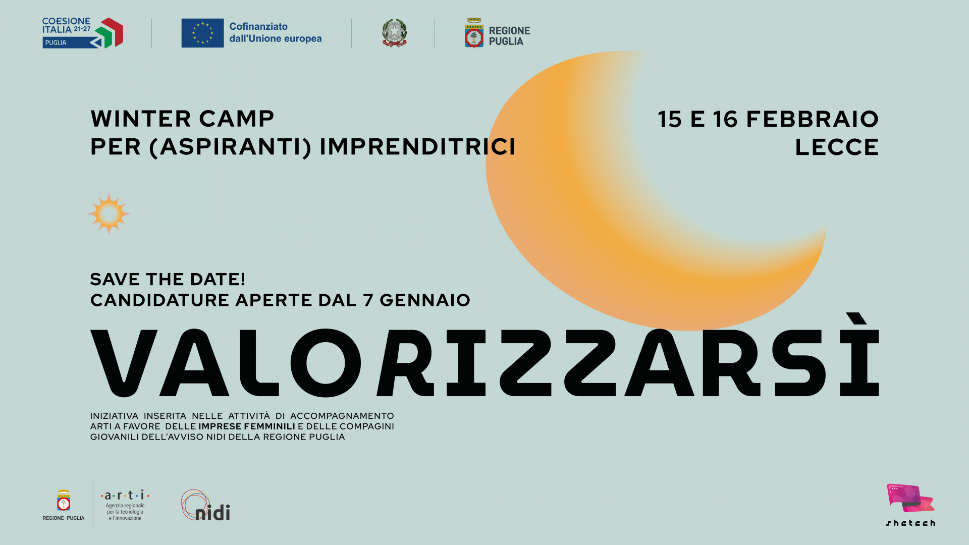 Dal 7 gennaio la call per partecipare al Winter Camp “Valorizzarsì” rivolto alle imprenditrici beneficiarie di NIDI