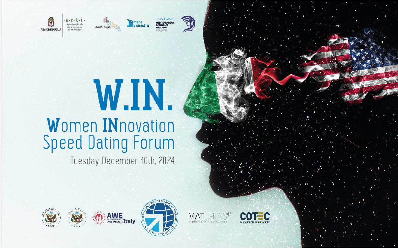 A Bari il W.IN Innovation Speed Dating Forum, dedicato alle donne innovatrici nel settore aerospaziale