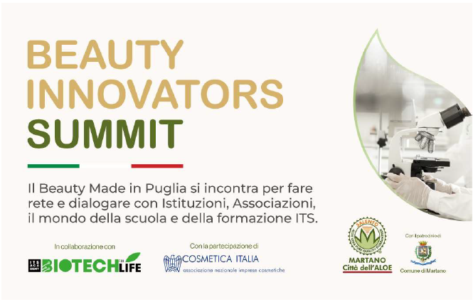 A Martano la prima edizione del “Beauty Innovators Summit”. Puglia Sviluppo nel panel istituzionale