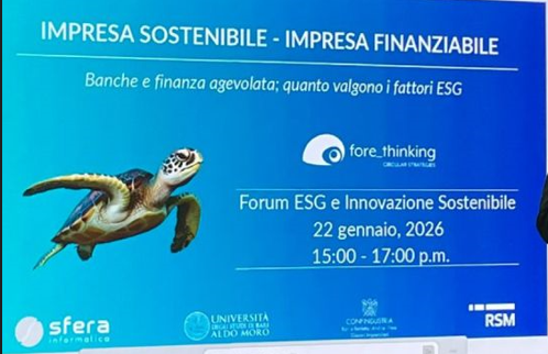 Puglia Sviluppo all’incontro “Impresa sostenibile – impresa finanziabile”, con un intervento sul tema “Incentivi per le imprese che investono in innovazione e futuro”