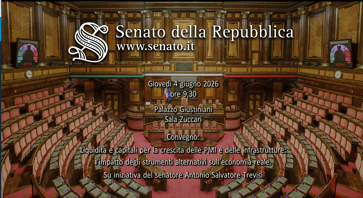 Puglia Sviluppo al Senato per l’evento “Liquidità e capitali per la crescita delle PMI e delle infrastrutture”