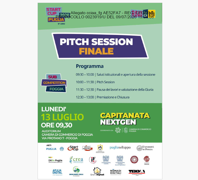 Vagisens vince la Sub Competition territoriale StartLab Brindisi-Taranto. Lunedì 13 luglio la finale della Sub Competition Capitanata Nextgen di Foggia