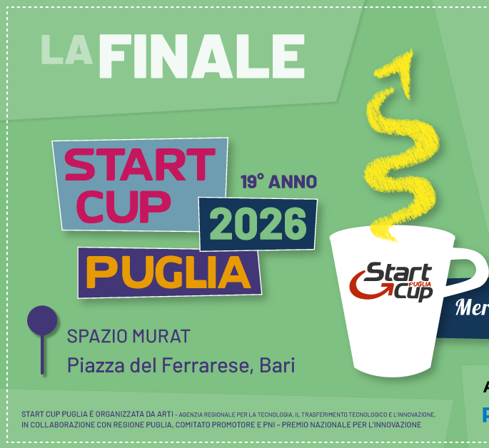 Dalle idee al mercato: a Bari la sfida finale della Start Cup Puglia 2026. Il 30 settembre allo Spazio Murat i team finalisti si contendono il Premio regionale per l’Innovazione